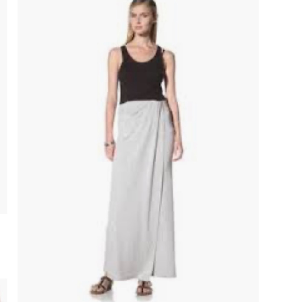 Poleci leather cuffed jacket and maxi skirt set - Picture 6 of 7